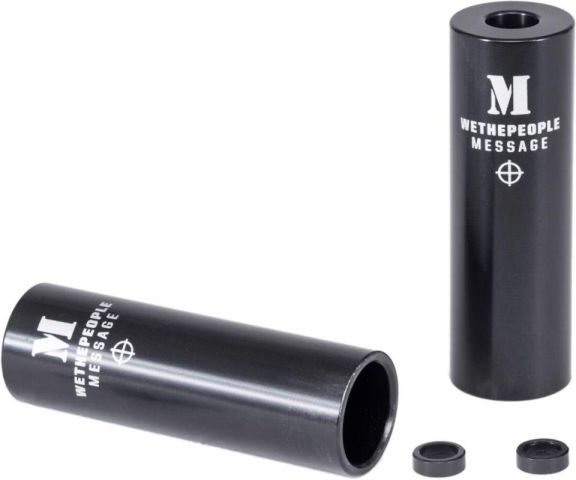 Wethepeople Message BMX Bike Pegs (Negro)