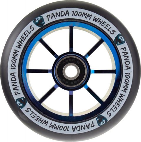 Panda Spoked V2 Rueda Patinete (110mm - Blue Chrom