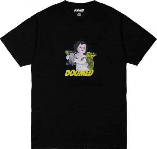 Doomed Cherubs Camiseta (XXL - Negro)