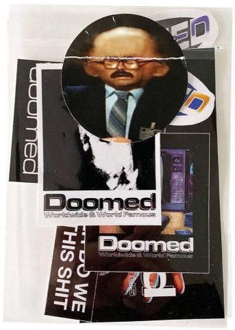 Doomed Q4 End Sticker 7-Paquete (Negro)