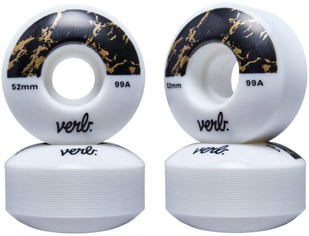 Verb Marble Dip Ruedas Skate 4 Piezas (52mm, Negro