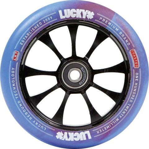 Lucky Toaster 120mm Rueda Scooter (120mm, Red/Blue
