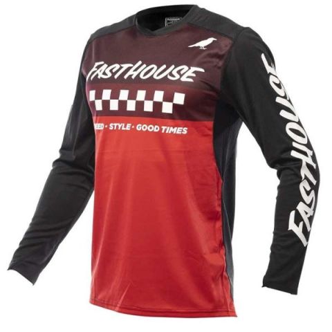 FASTHOUSE JERSEY ELROD BLACK/RED - Size : 3XL