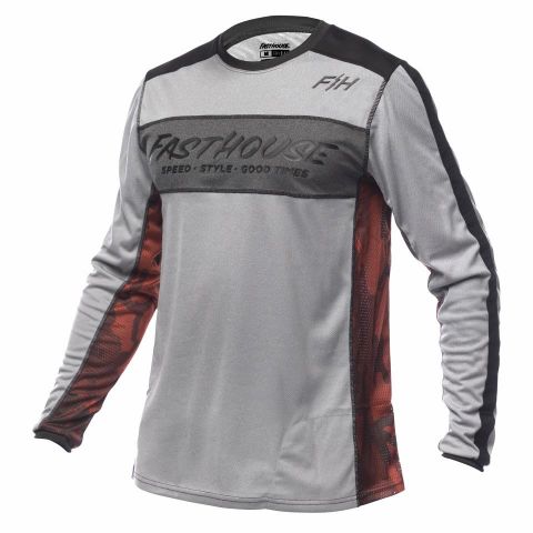 FASTHOUSE BIKE JERSEY ACADIA HEATHER GREY - M