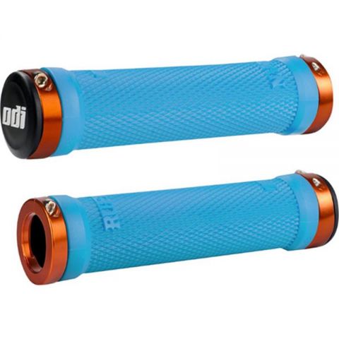 ODI Ruffian MTB Lock-on Grips AQUA-ORANGE