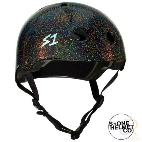 S-ONE HELMET LIFER BLACK GLOSS GLITTER M