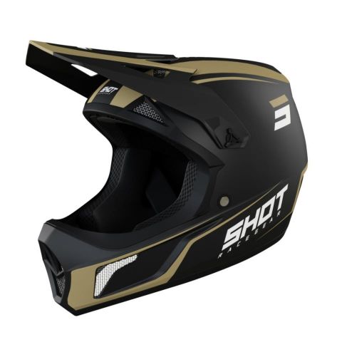 Shot Rogue United Kid Helmet Black/Gold Matt L