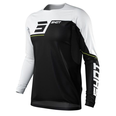 Shot Revolt Black/White Jersey Long Sleeves M